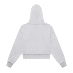 Jubiloré Fleeced Zip-Up Cropped Hoodie
