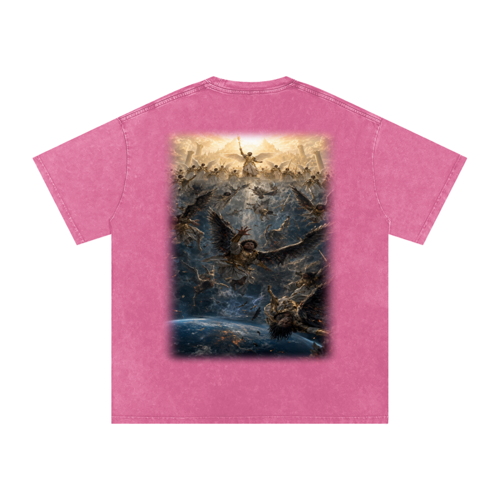 Jubilore "Three Wise Men" Snow Washed Oversized Cotton T-Shirt