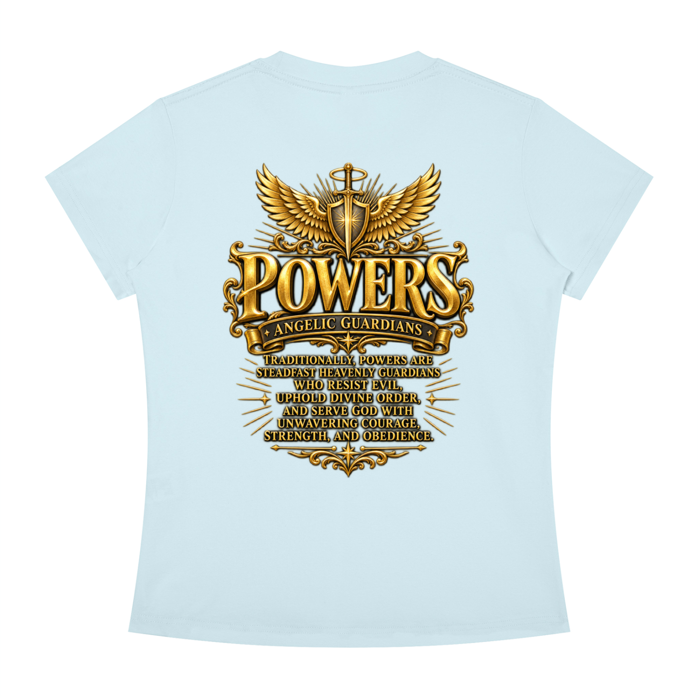 Jubiloré "Powers" Women's Slim Fit Crewneck T-Shirt