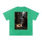 Jubilore “David” Snow Washed Oversized Cotton T-Shirt