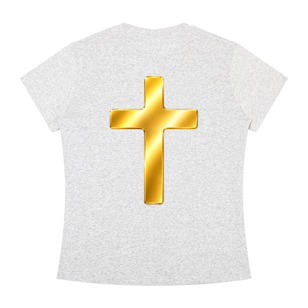Jubiloré "Shroud of Turin" Women's Slim Fit Crewneck T-Shirt