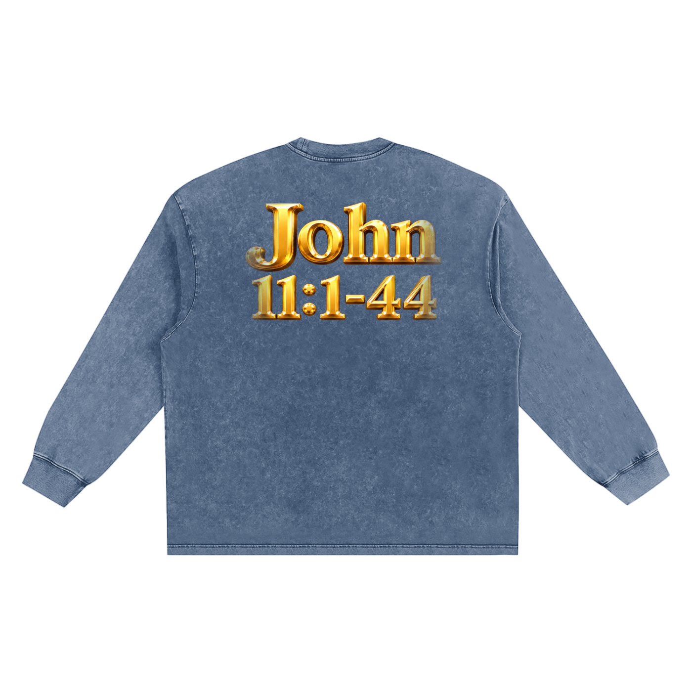 Jubilore "Jesus Resurrects Lazarus" Snow Washed Frayed Edge T-Shirt