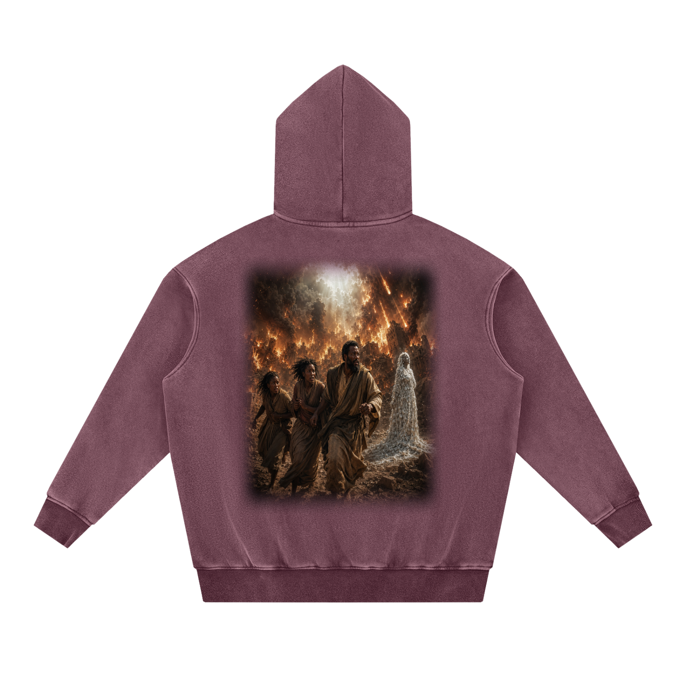 Jubilore "Sodom & Gomorroh" Snow Wash Fleece Oversize Hoodie
