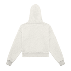 Jubiloré Fleeced Zip-Up Cropped Hoodie