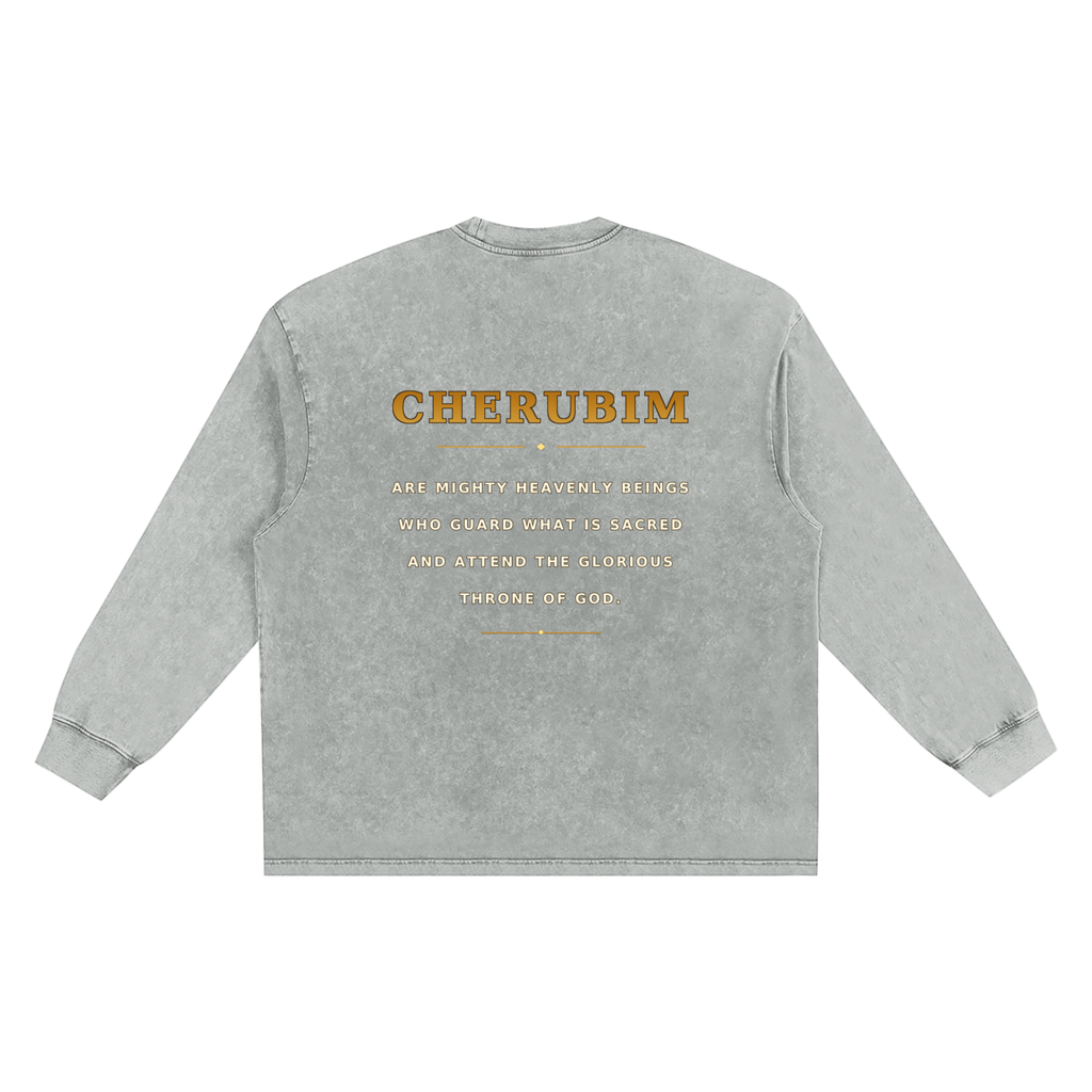 Jubilore Cherubim Snow Washed Frayed Edge T-Shirt