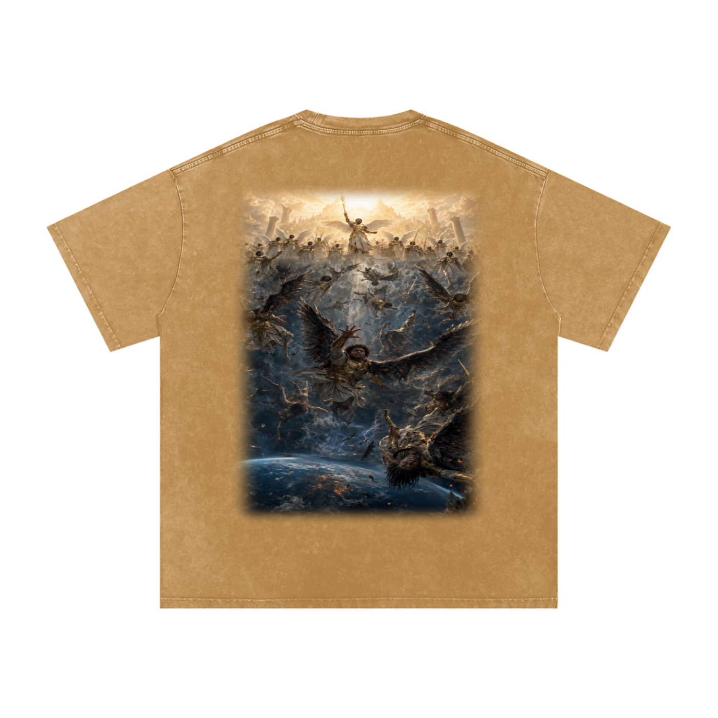 Jubilore "Three Wise Men" Snow Washed Oversized Cotton T-Shirt