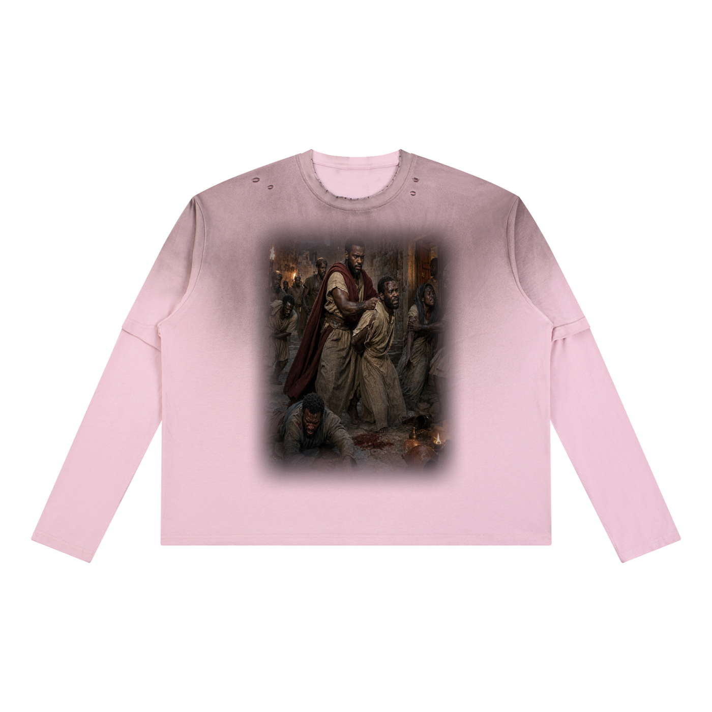 Jubilore “Paul” Unisex Vintage Wash Layered T-Shirt