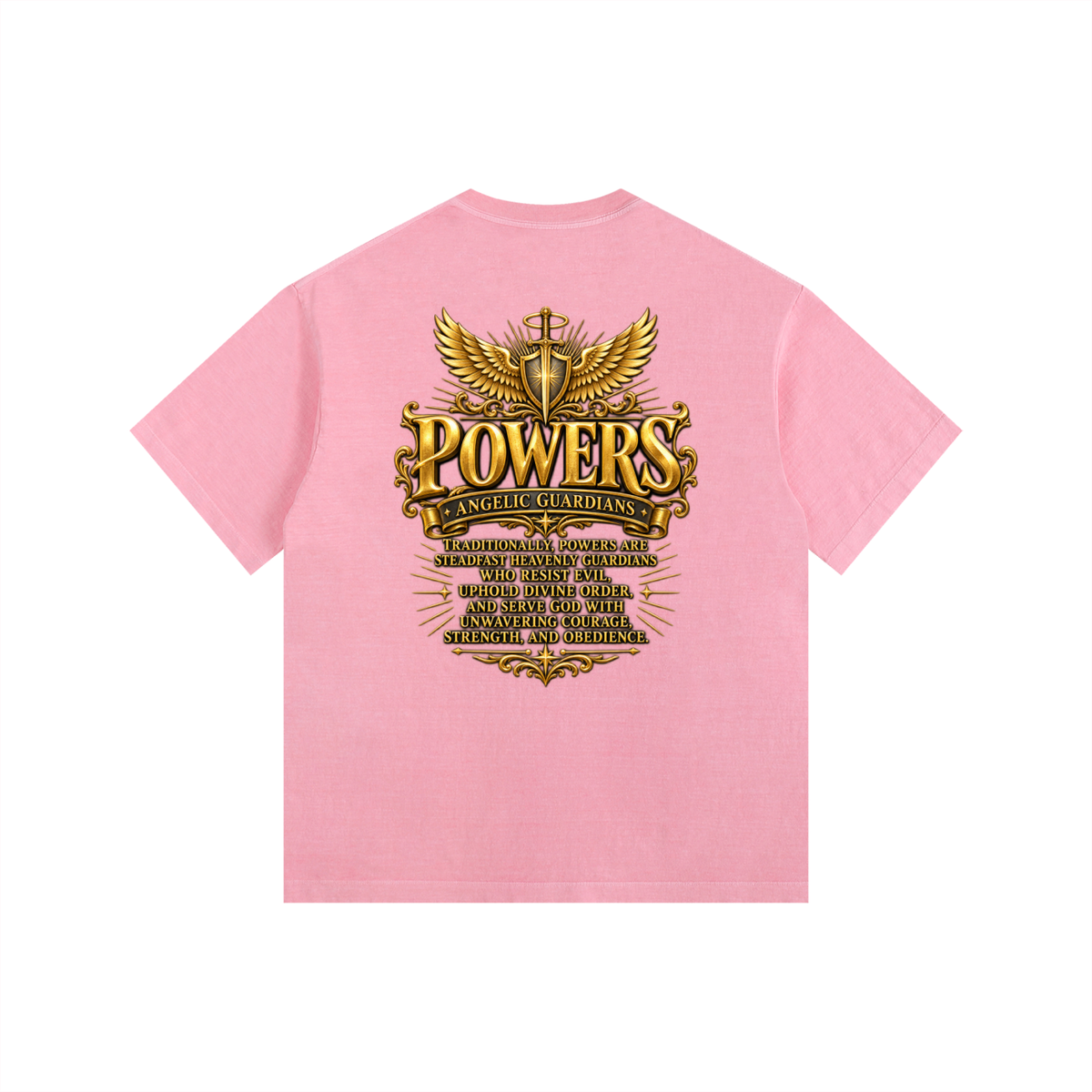 Jubilore "Powers" Vintage Washed Oversized Cotton T-Shirt