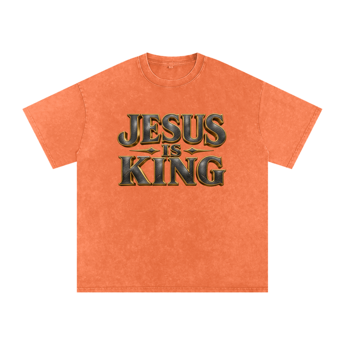 Jubilore "JIK" Snow Washed Oversized Cotton T-Shirt