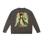 Jubilore "Raphael" Vintage Washed Hand-Frayed Sweater