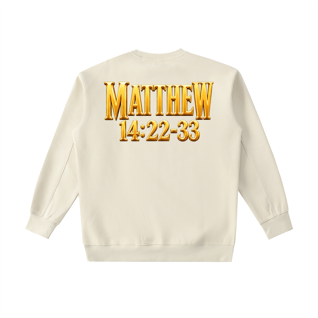 Jubilore "Jesus Walks On Water" Essential Heavyweight Crewneck Sweatshirt