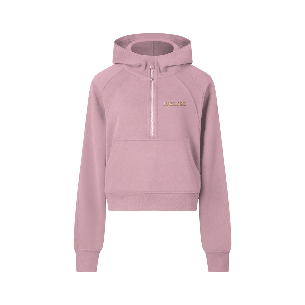 Jubiloré Cropped Half-Zip Hoodie