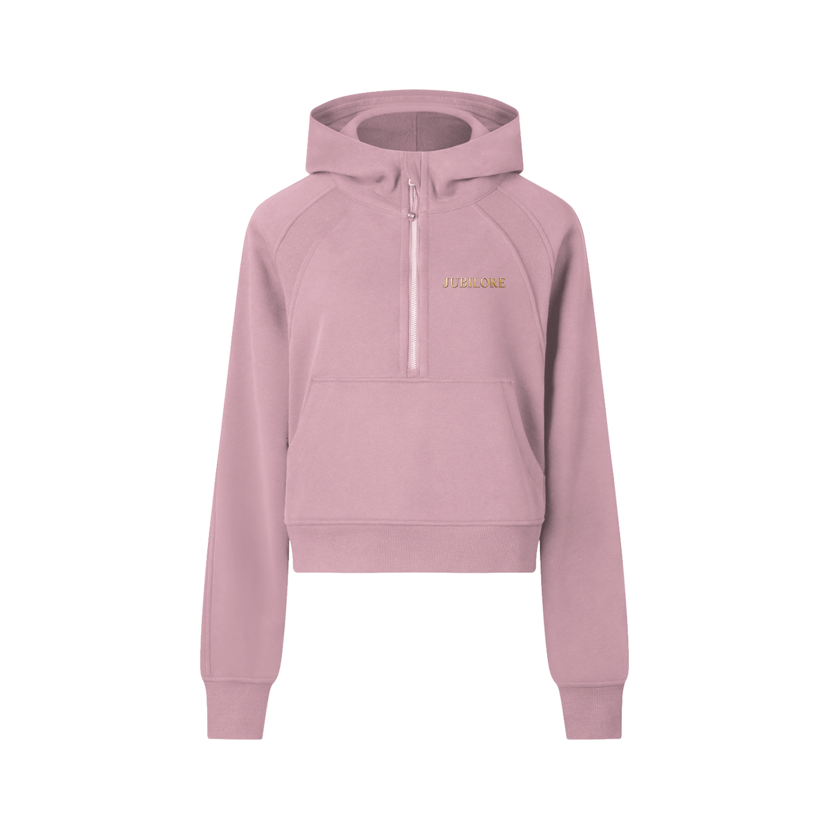 Jubiloré Cropped Half-Zip Hoodie