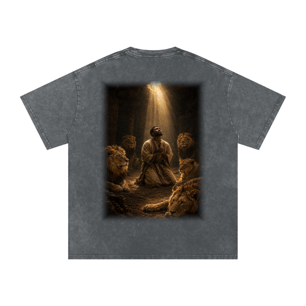 Jubilore "Daniel" Snow Washed Oversized Cotton T-Shirt