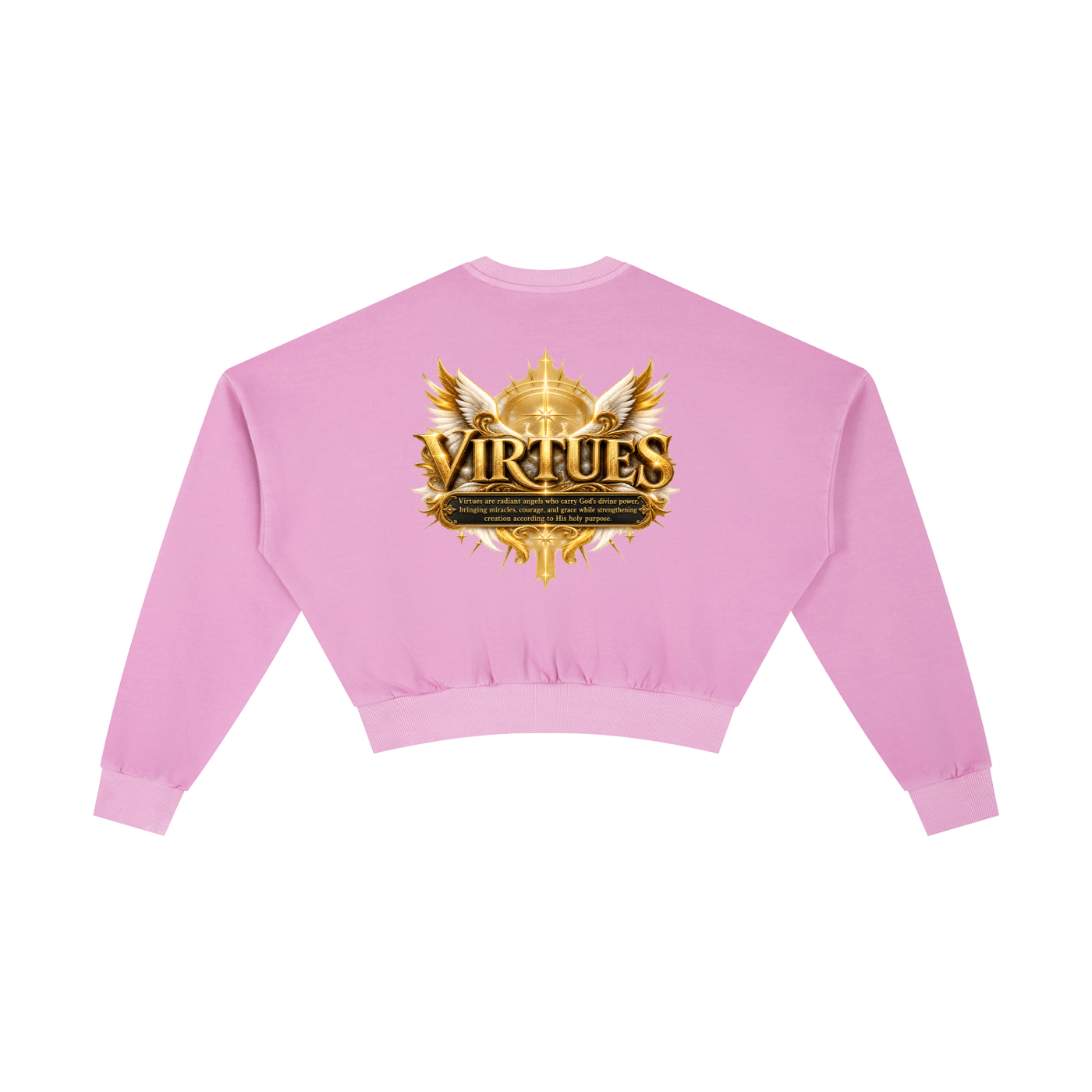 Jubiloré "Virtues" Vintage Washed Cropped Sweatshirt