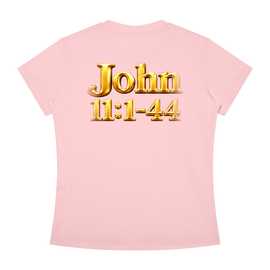 Jubiloré “Jesus Resurrects Lazarus” Women's Slim Fit Crewneck T-Shirt