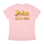 Jubiloré “Jesus Resurrects Lazarus” Women's Slim Fit Crewneck T-Shirt