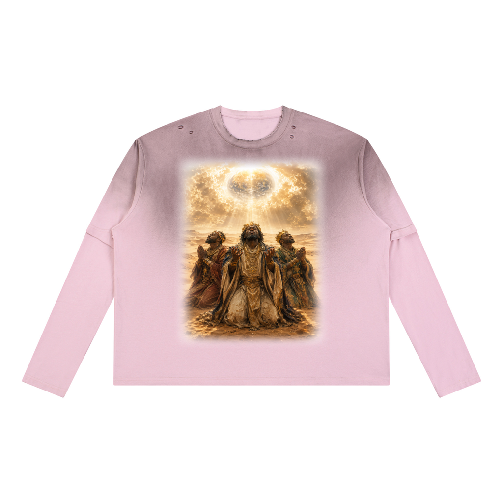Jubilore "Three Wise Men" Unisex Vintage Wash Layered T-Shirt