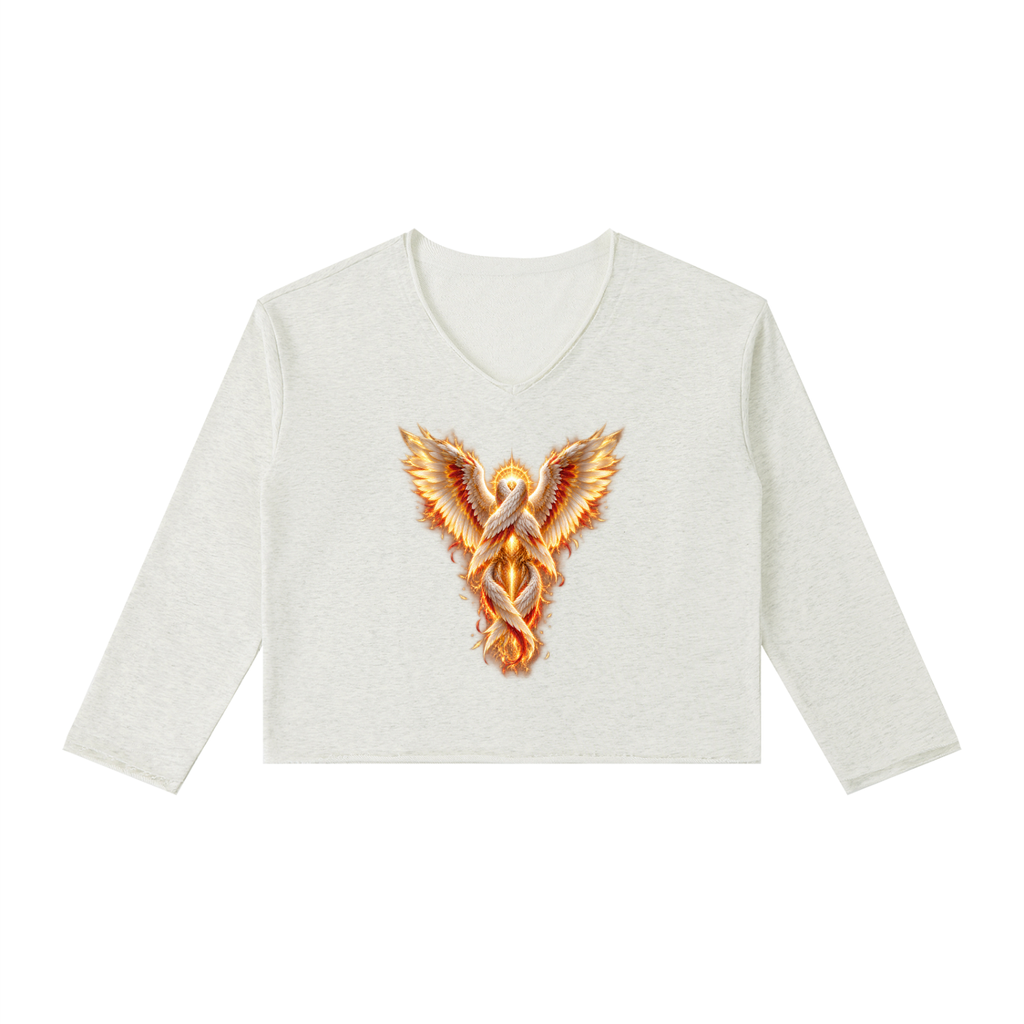 Jubilore Seraphim Women's Raw Hem Long Sleeve T-Shirt