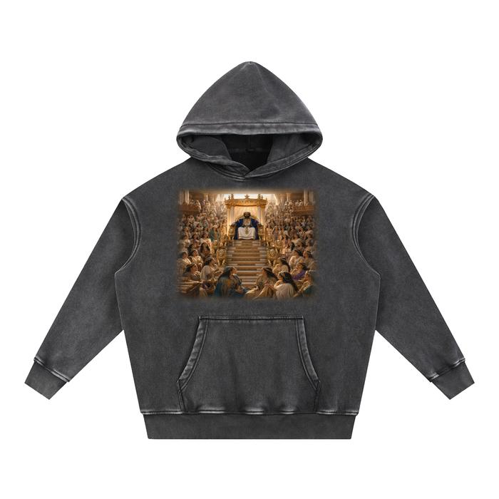 Jubilore "Solomon" Snow Wash Fleece Oversize Hoodie