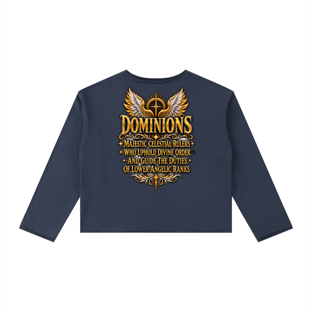 Jubiloré "Dominions" Women's Raw Hem Long Sleeve T-Shirt
