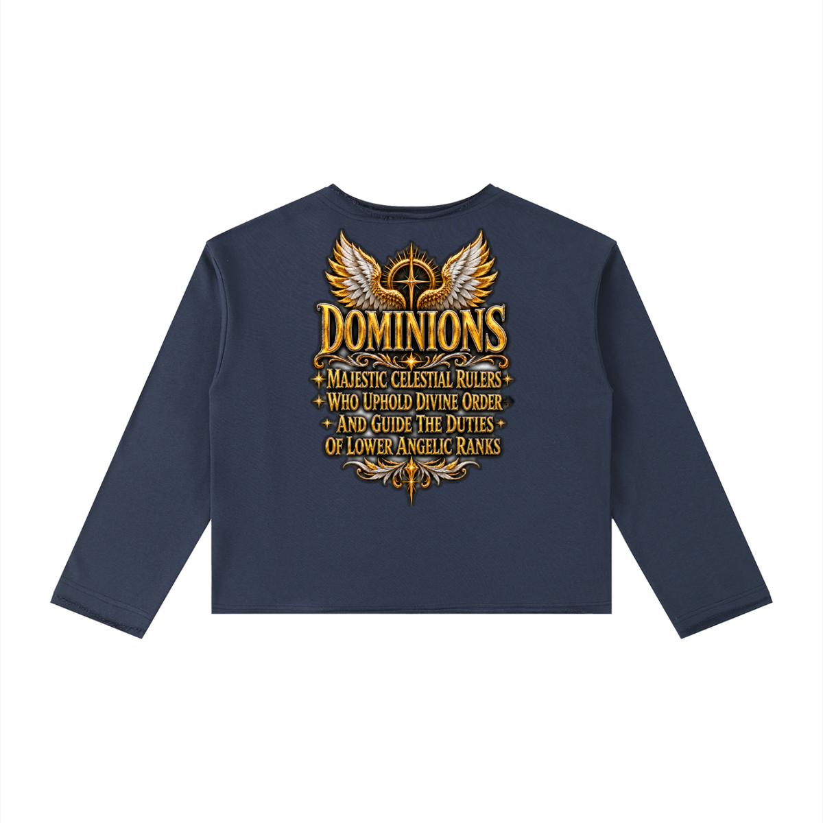 Jubiloré "Dominions" Women's Raw Hem Long Sleeve T-Shirt