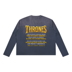 Jubilore Thrones Unisex Vintage Wash Layered T-Shirt