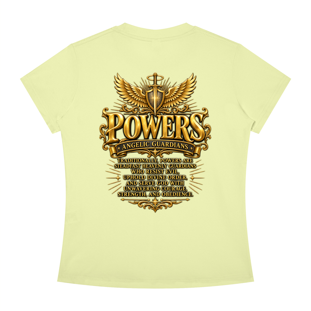 Jubiloré "Powers" Women's Slim Fit Crewneck T-Shirt