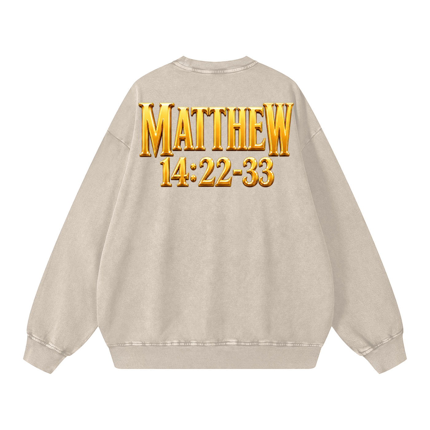 Jubilore "Jesus Walks On Water" Snow Washed Oversized Sweatshirt