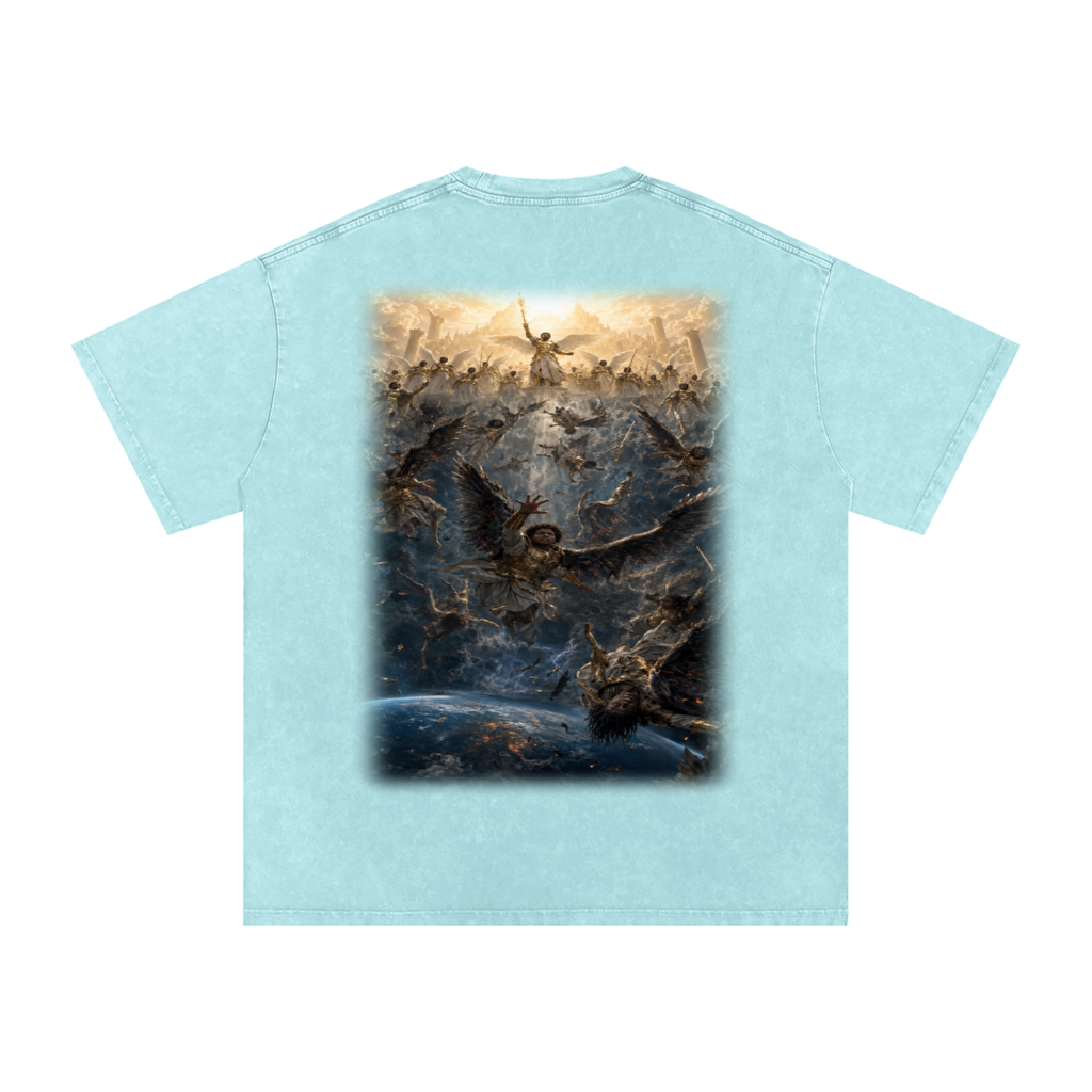 Jubilore "Three Wise Men" Snow Washed Oversized Cotton T-Shirt