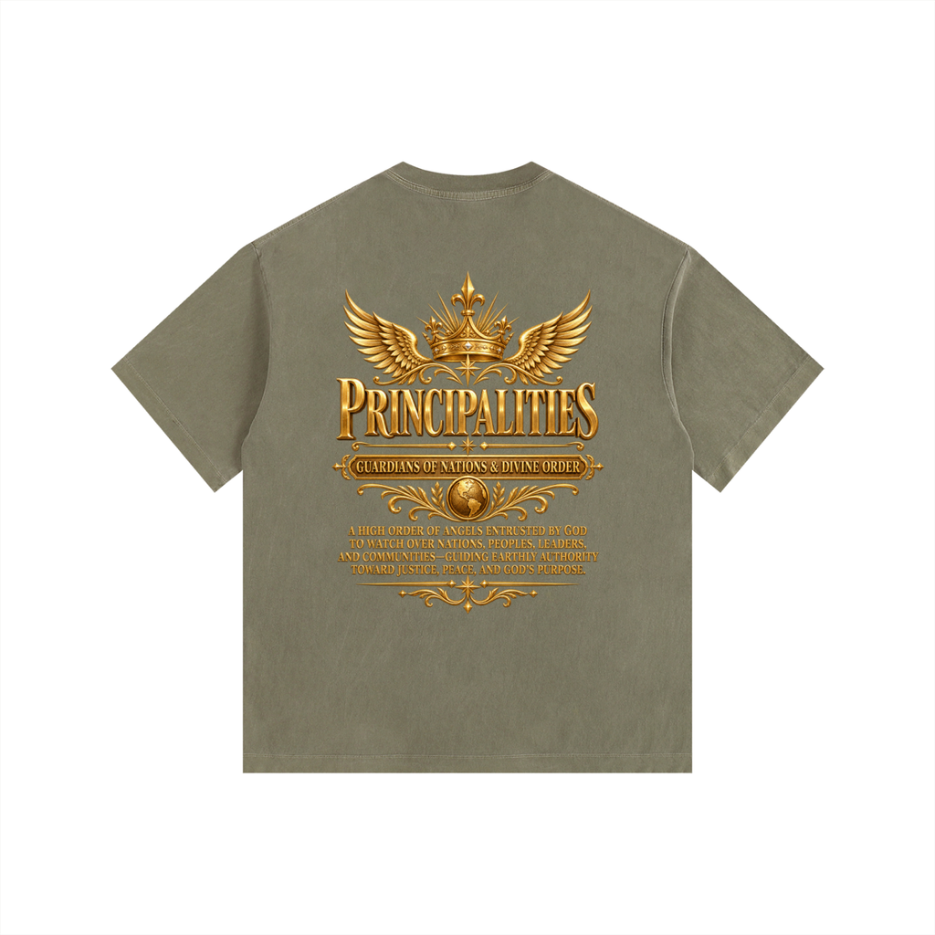 Jubilore "Principalities" Vintage Washed Oversized Cotton T-Shirt