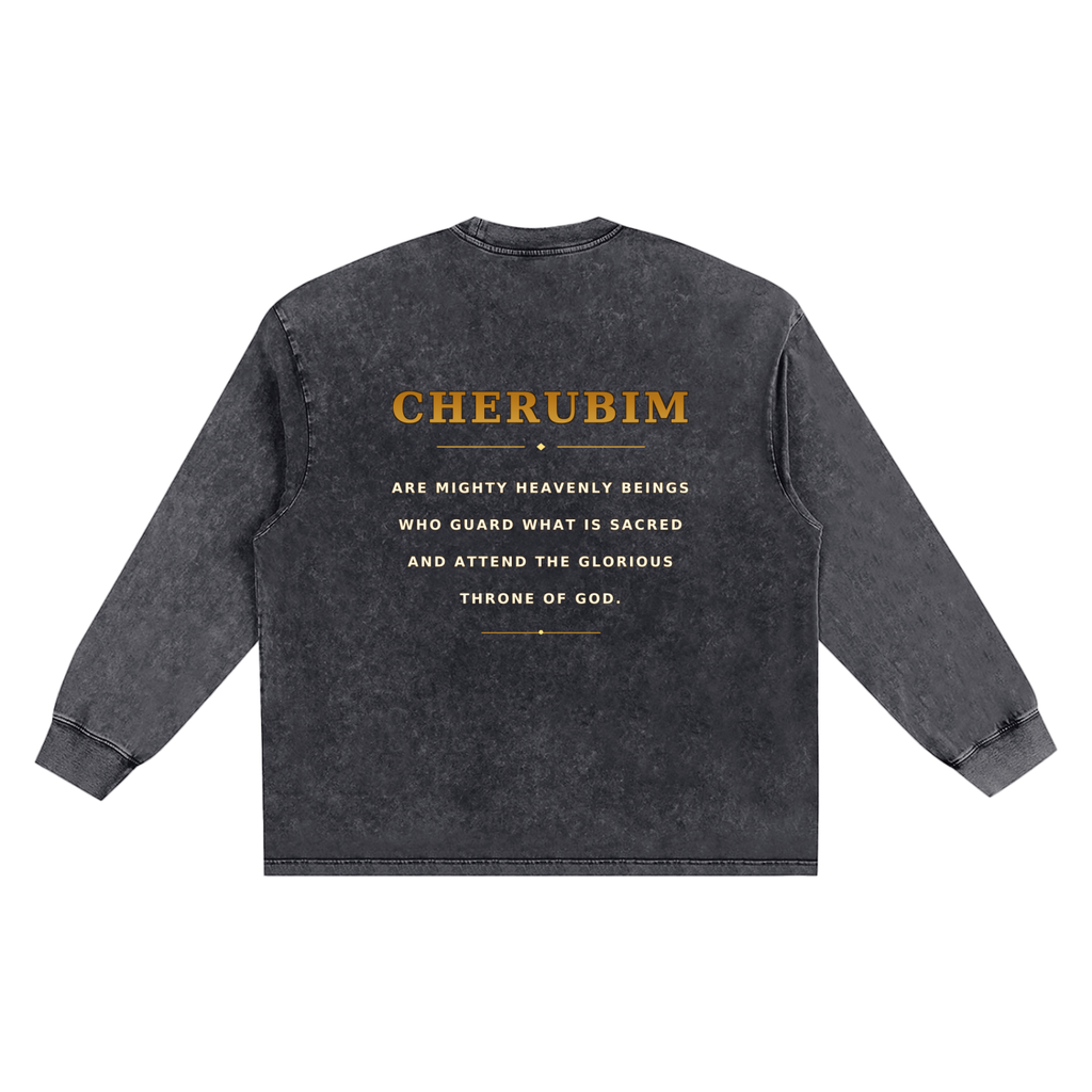 Jubilore Cherubim Snow Washed Frayed Edge T-Shirt