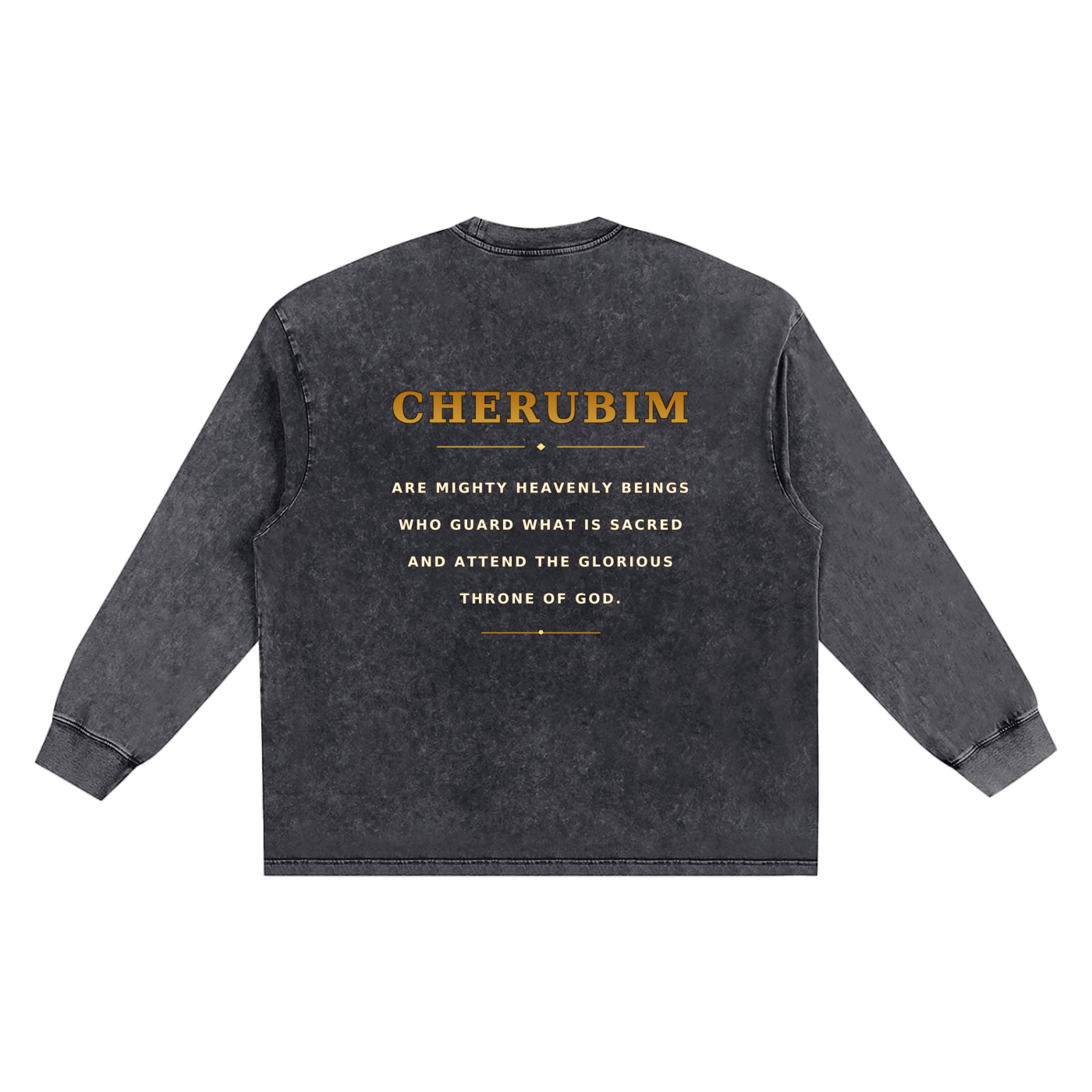 Jubilore Cherubim Snow Washed Frayed Edge T-Shirt