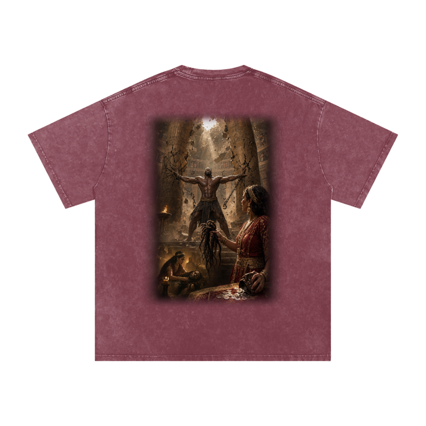 Jubilore “Samson” Snow Washed Oversized Cotton T-Shirt