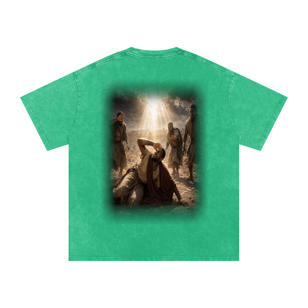 Jubilore “Paul” Snow Washed Oversized Cotton T-Shirt