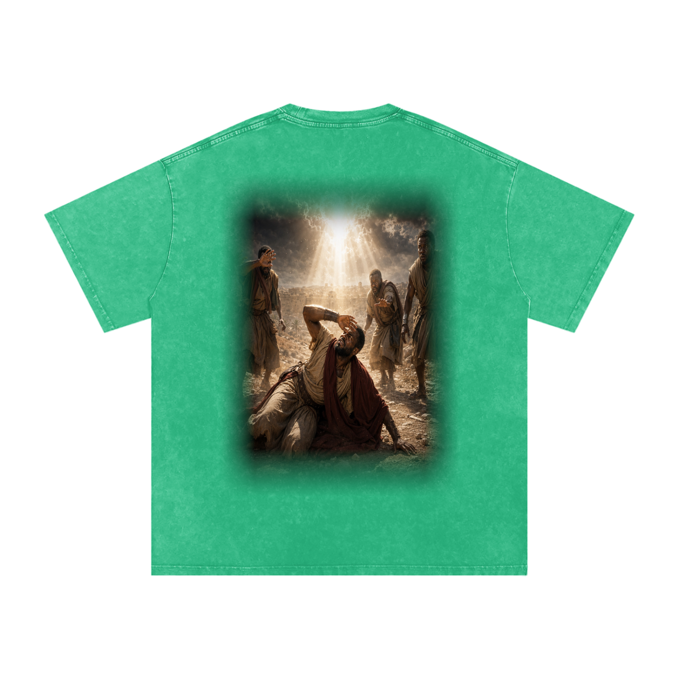 Jubilore “Paul” Snow Washed Oversized Cotton T-Shirt