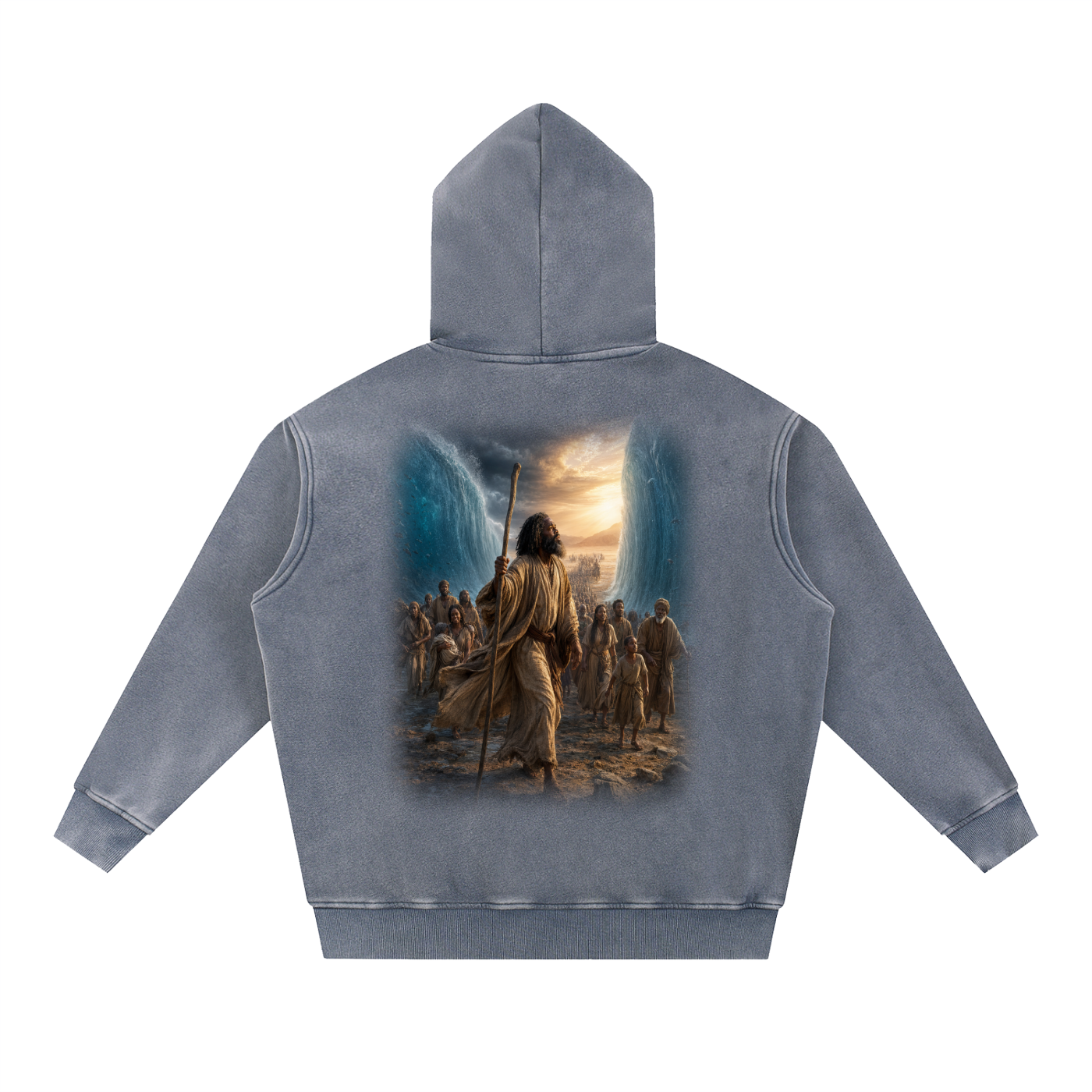 Jubilore "Moses" Snow Wash Fleece Oversize Hoodie