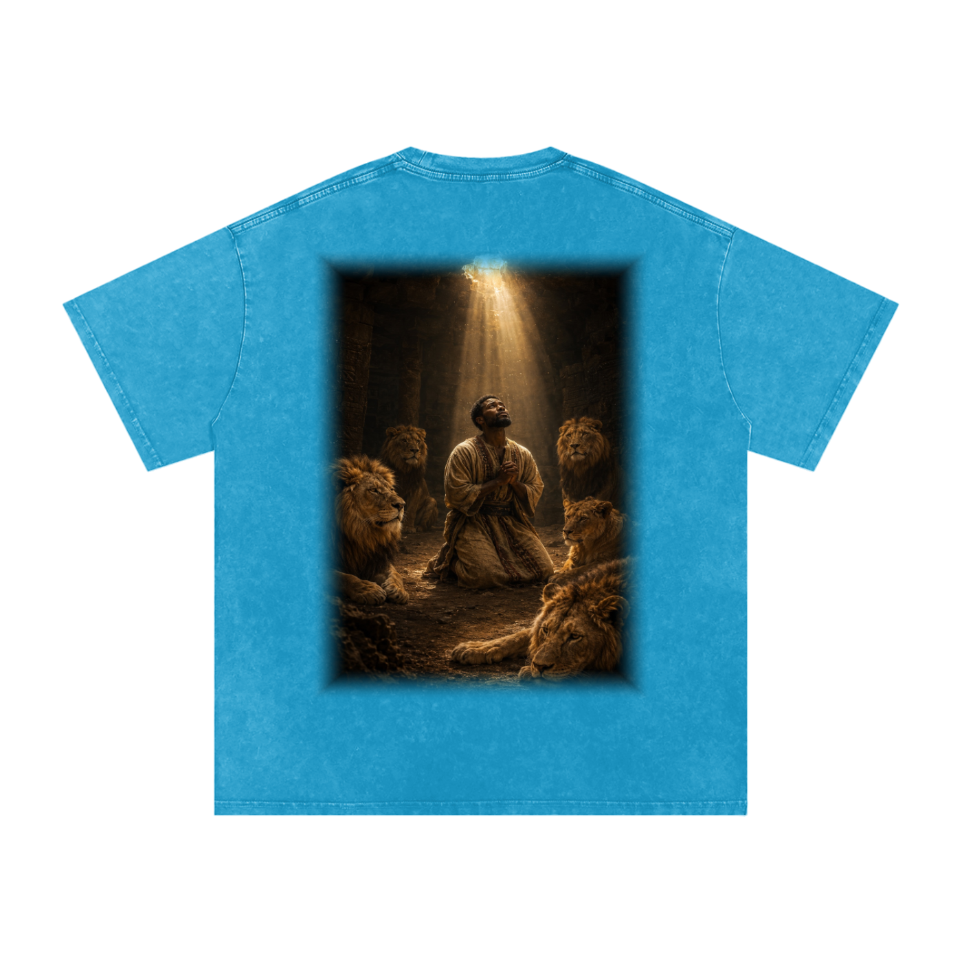 Jubilore "Daniel" Snow Washed Oversized Cotton T-Shirt