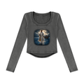 Jubilore "Jesus Walks On Water" Women’s Vintage Wash Crop T-Shirt