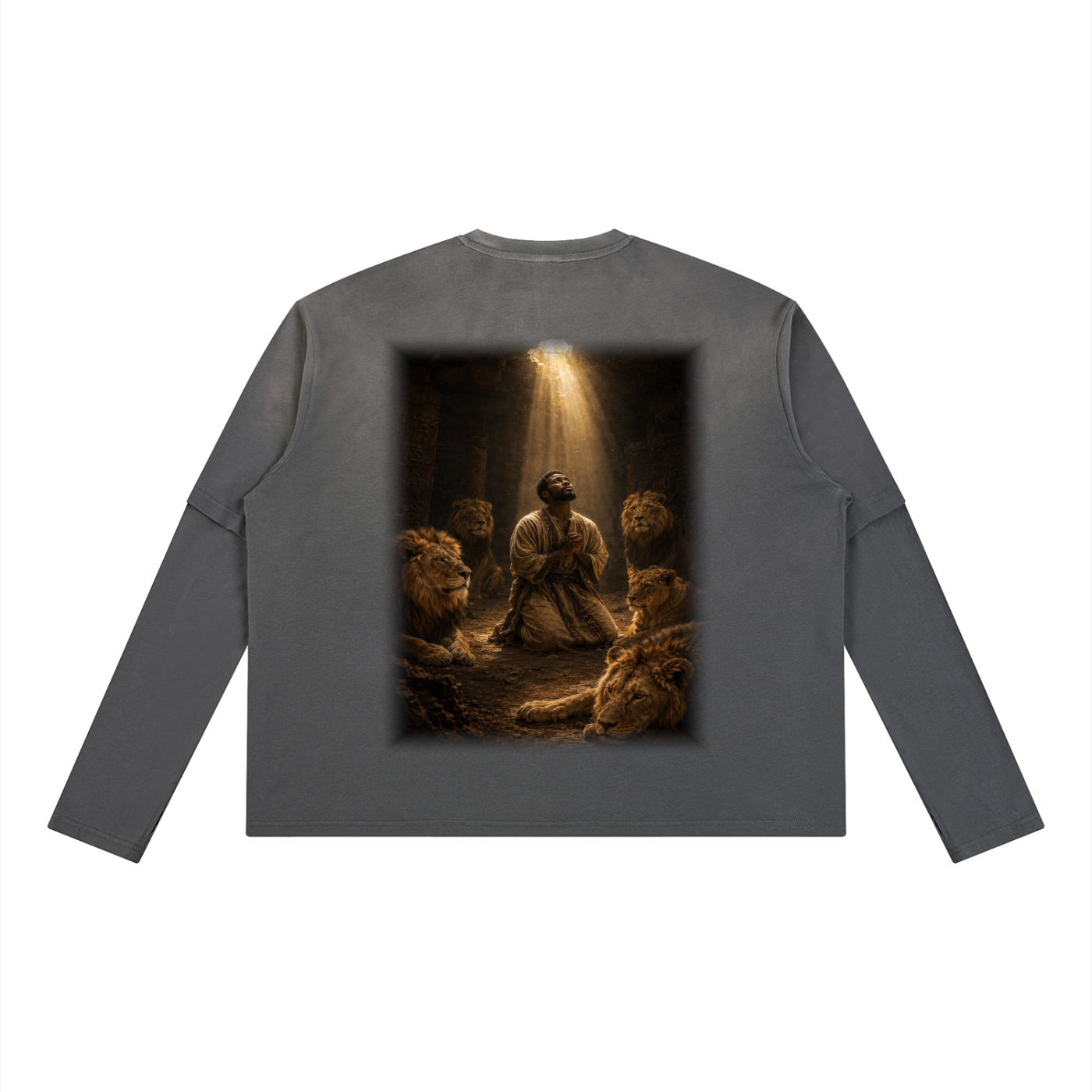 Jubilore "Daniel" Unisex Vintage Wash Layered T-Shirt