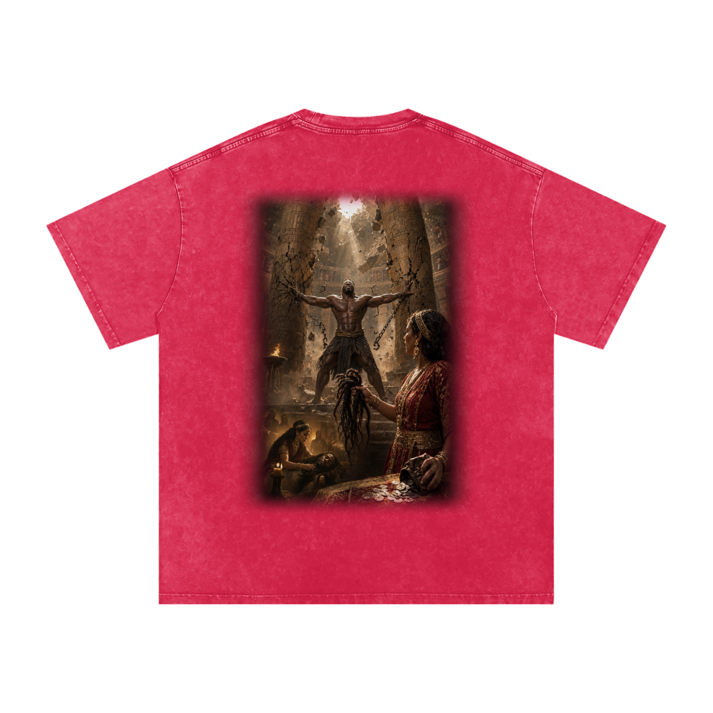Jubilore “Samson” Snow Washed Oversized Cotton T-Shirt
