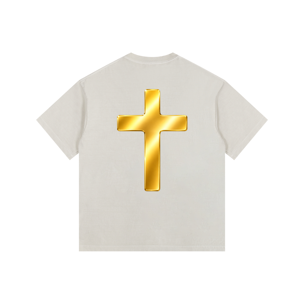 Jubilore "Jesus Is LORD" Vintage Washed Oversized Cotton T-Shirt