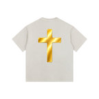 Jubilore "Jesus Is LORD" Vintage Washed Oversized Cotton T-Shirt