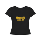 Jubiloré "Jesus Walks On Water" Women's Longline Slim-Fit T-Shirt