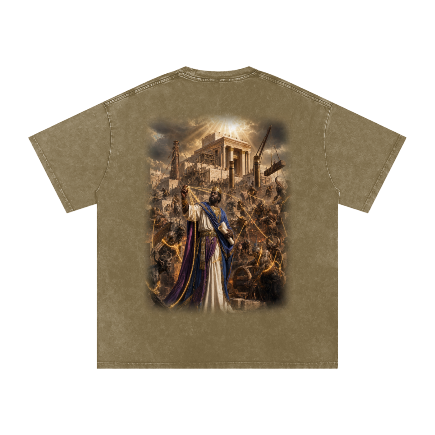 Jubilore “Solomon” Snow Washed Oversized Cotton T-Shirt