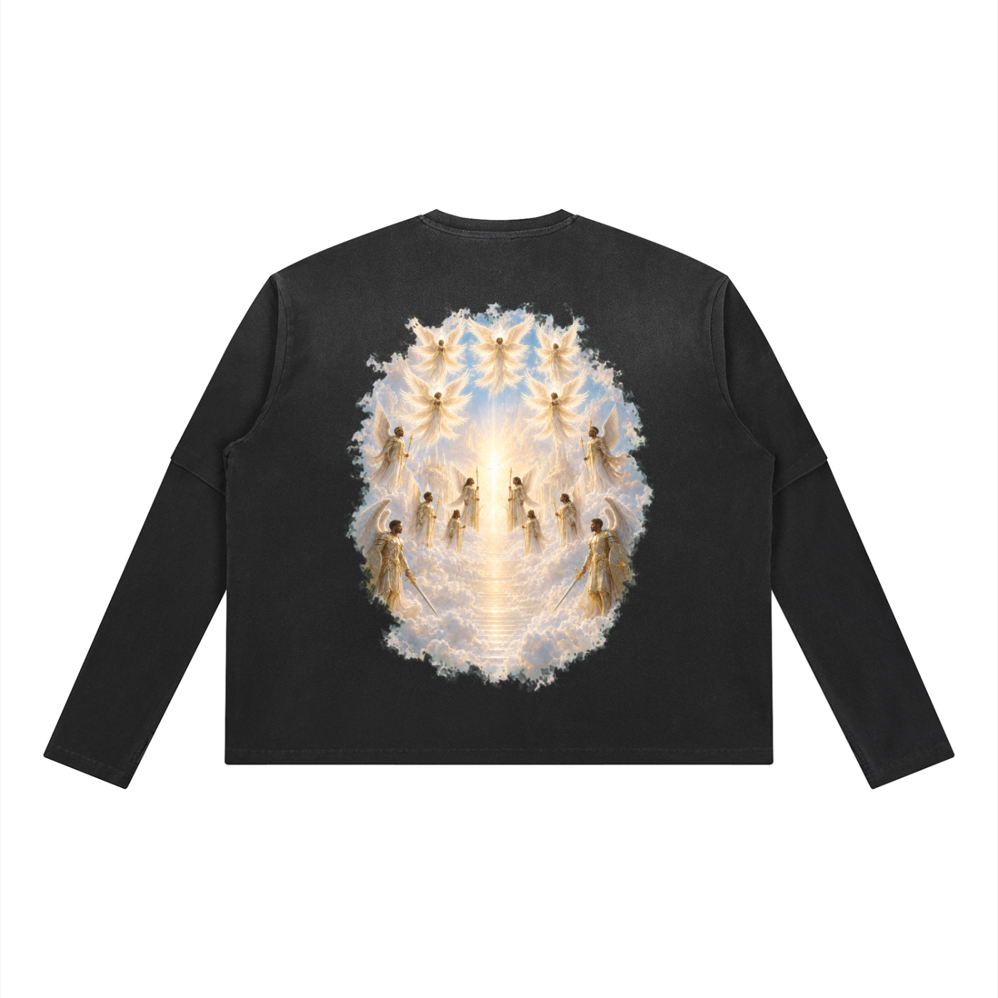 Jubilore Unisex Vintage Wash Layered T-Shirt