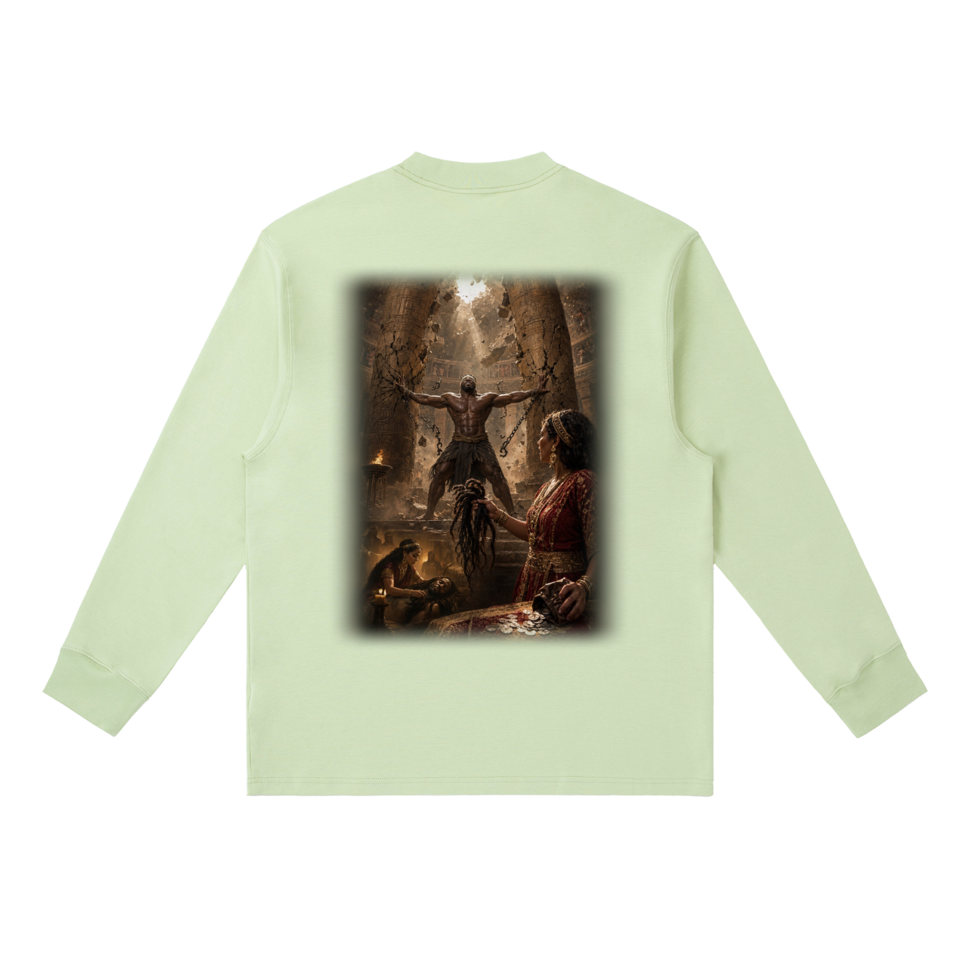 Jubilore "Samson" Essential Crewneck Long-Sleeve T-Shirt