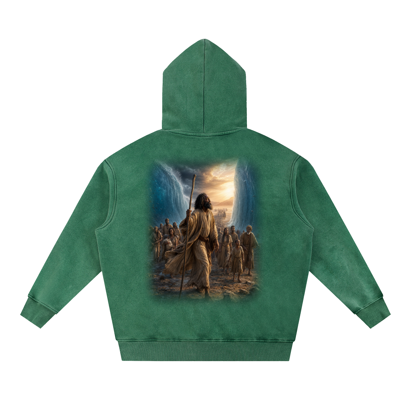 Jubilore "Moses" Snow Wash Fleece Oversize Hoodie