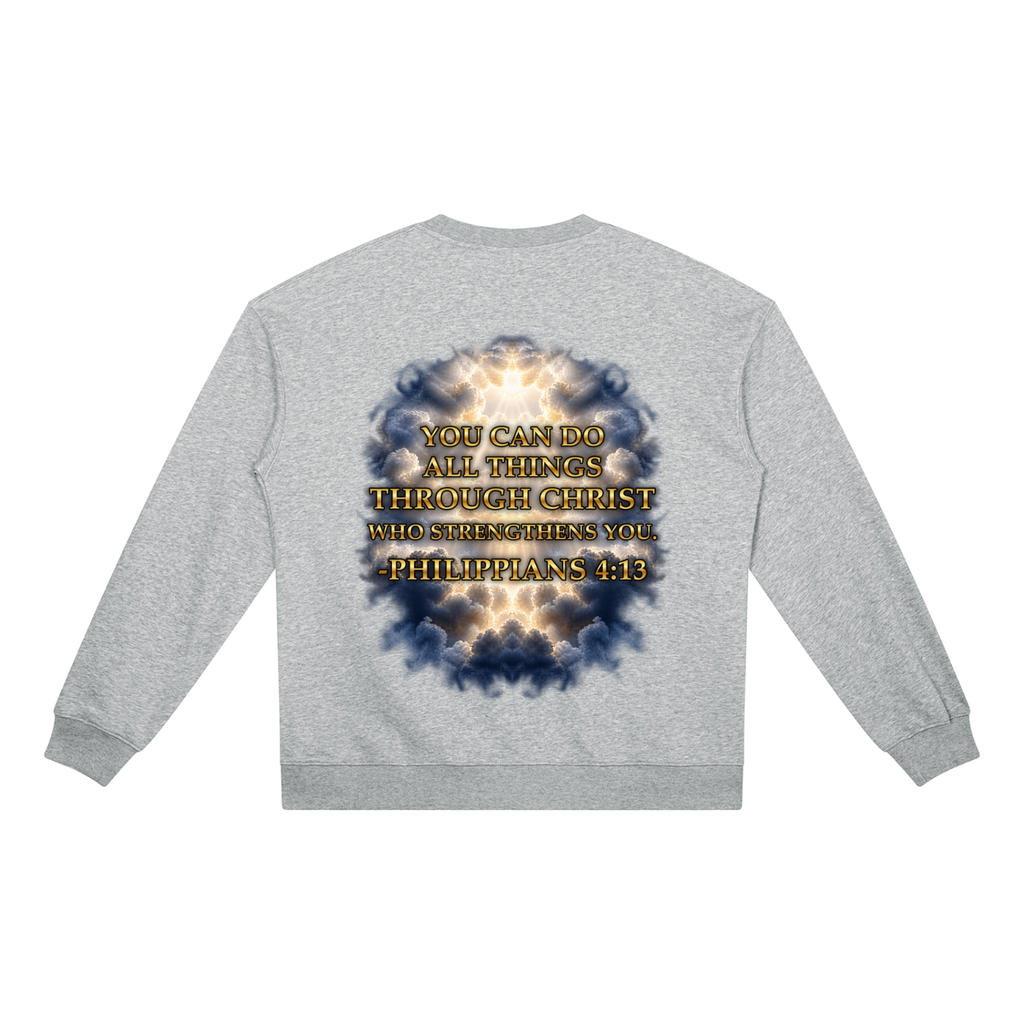 Jubilore "Christ Saves" Unisex Heavyweight Crewneck Sweatshirt