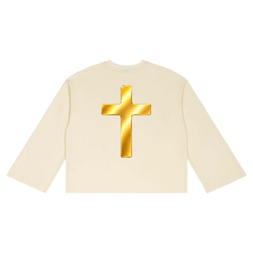 Jubilore "DVA" Unisex Waffle Raw Edge T-Shirt